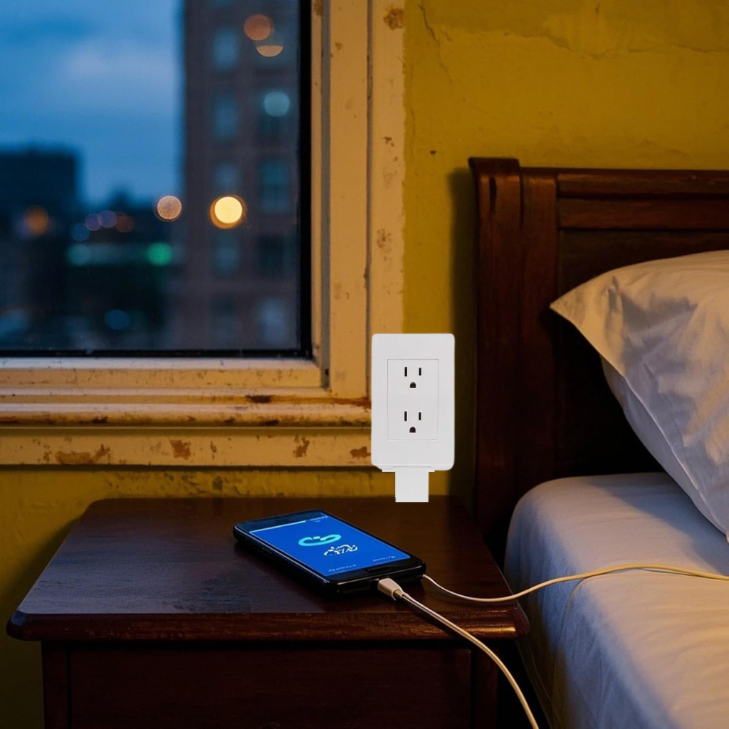 Multiprise Rotative avec 3 Prises – Pivotement à 180°