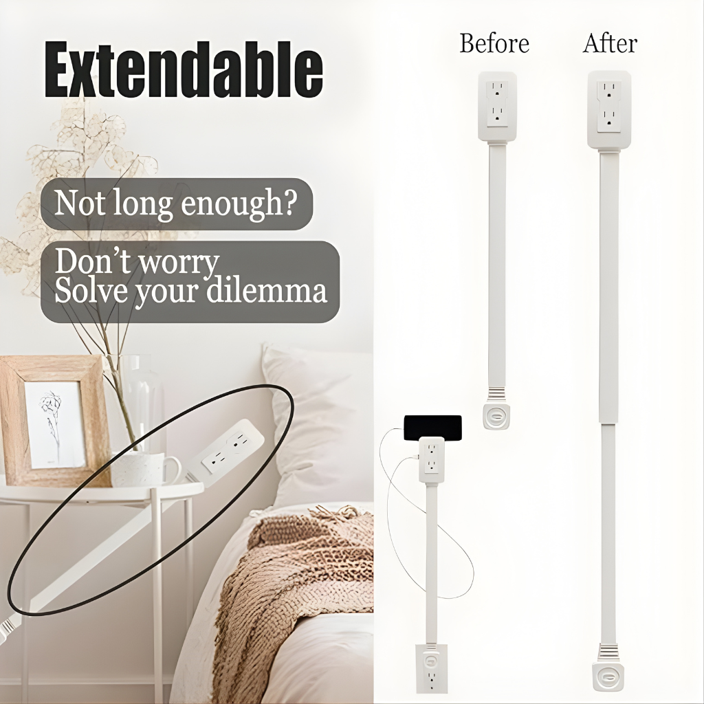 Multiprise Rotative avec 3 Prises – Pivotement à 180°